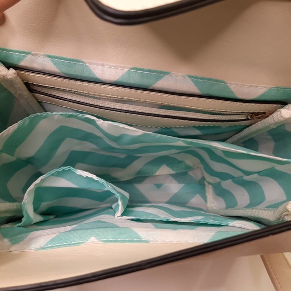 NWOT Cream Box Bag - Picture 5 of 6